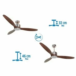 Tout neuf ⭐ Klassfan Ventilateur de plafond Réversible Lumière Thermostat Wifi Moteur à courant continu Toits en pente Télécommande Scénarios Hypersilence 👏 -Atmosphera Soldes 8435525608769 4