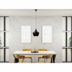 Meilleur prix 🤩 Homemania Lampe de suspension Metal Black - Noir, or - 25 x 25 x 138 cm 🎁 -Atmosphera Soldes 8681465296799 3