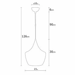 Meilleur prix 🤩 Homemania Lampe de suspension Metal Black - Noir, or - 25 x 25 x 138 cm 🎁 -Atmosphera Soldes 8681465296799 4