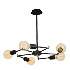 Sortie 🥰 Homemania Lustre Labirint - Noir - 50 x 50 x 43 cm 💯