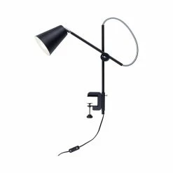 De gros 🌟 Homemania Lampe de Bureau Carena Black - Noir - 50 x 12 x 50 cm 🔥