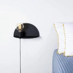 Coupon 👏 HOMEMANIA Lampe Murale Shelfie - Noir - 30 x 15 x 15 cm 🔔 -Atmosphera Soldes 8681847125440 4