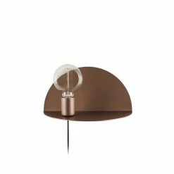 Promo ⌛ HOMEMANIA Lampe Murale Shelfie - Cuivre - 30 x 15 x 15 cm 🌟 -Atmosphera Soldes 8681847125457 2