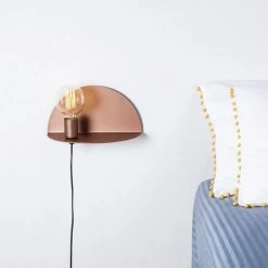 Promo ⌛ HOMEMANIA Lampe Murale Shelfie - Cuivre - 30 x 15 x 15 cm 🌟 -Atmosphera Soldes 8681847125457 4