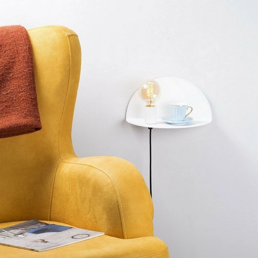 Promo đ HOMEMANIA Lampe Murale Shelfie - Blanc - 30 x 15 x 15 cm â 5 Promo đ HOMEMANIA Lampe Murale Shelfie - Blanc - 30 x 15 x 15 cm â â Image 3