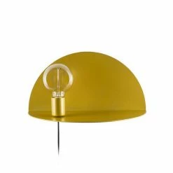 Meilleure affaire 🥰 HOMEMANIA Lampe Murale Shelfie - Or - 40 x 20 x 20 cm ✨ -Atmosphera Soldes 8681847125501 2