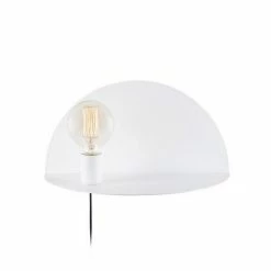 Budget 🌟 HOMEMANIA Lampe Murale Shelfie - Blanc - 40 x 20 x 20 cm ⭐