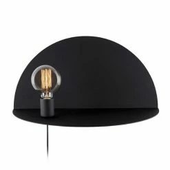Les meilleures critiques de 🔔 HOMEMANIA Lampe Murale Shelfie - Noir - 50 x 25 x 25 cm 🥰