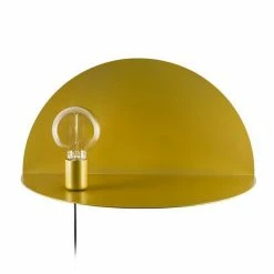 Budget 😍 HOMEMANIA Lampe Murale Shelfie - Or - 50 x 25 x 25 cm ❤️ -Atmosphera Soldes 8681847125549 2