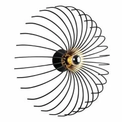 Offres 🎁 HOMEMANIA Lampe Murale Lion - Noir - 56 x 56 x 16 cm 🌟