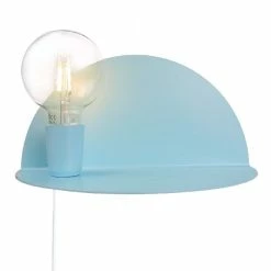 Acheter 🔥 HOMEMANIA Lampe Murale Shelfie - Bleu - 30 x 15 x 15 cm ⭐