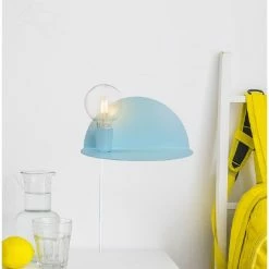 Acheter 🔥 HOMEMANIA Lampe Murale Shelfie - Bleu - 30 x 15 x 15 cm ⭐ -Atmosphera Soldes 8681847142010 4 1