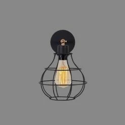 Grosses soldes 🤩 HOMEMANIA Lampe Murale Dropy - Noir - 23 x 20 x 32 cm 🎉 -Atmosphera Soldes 8681847142034 2