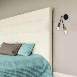 Tout neuf ❤️ HOMEMANIA Lampe Murale Duos - Cuivre, noir - 17 x 17 x 35 cm ❤️ -Atmosphera Soldes 8681847142041 3