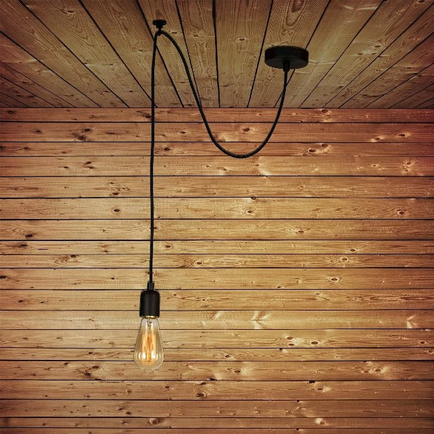 De gros 💯 HOMEMANIA Lampe à Suspension Wire - Noir - 90 x 90 x 93 cm 🎉 6 De gros 💯 HOMEMANIA Lampe à Suspension Wire - Noir - 90 x 90 x 93 cm 🎉 – Image 4