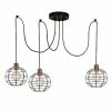 Coupon 🌟 HOMEMANIA Lampe à Suspension Wire-Fall - Cuivre, noir - 180 x 180 x 113 cm ❤️ -Atmosphera Soldes 8681847142195 1