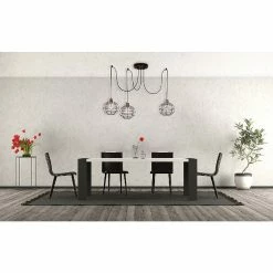 Coupon 🌟 HOMEMANIA Lampe à Suspension Wire-Fall - Cuivre, noir - 180 x 180 x 113 cm ❤️ -Atmosphera Soldes 8681847142195 3