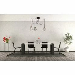 Tout neuf 🎉 HOMEMANIA Lampe à Suspension Wire-Fall - Cuivre, noir - 180 x 180 x 113 cm 🌟 -Atmosphera Soldes 8681847142218 3