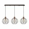 Promo 👏 HOMEMANIA Lampe à Suspension Wires - Cuivre, noir - 90 x 20 x 113 cm ⌛ -Atmosphera Soldes 8681847142225 1