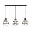 De gros 🌟 HOMEMANIA Lampe à Suspension Wires - Cuivre, noir - 80 x 10 x 113 cm 🌟 -Atmosphera Soldes 8681847142232 1