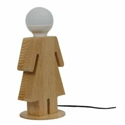 Offres ❤️ HOMEMANIA Lampe de Bureau Lui&Lei - Chêne - 15 x 15 x 25 cm 👏 -Atmosphera Soldes 8681847144816 3