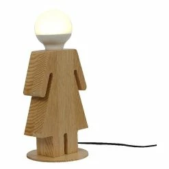 Offres ❤️ HOMEMANIA Lampe de Bureau Lui&Lei - Chêne - 15 x 15 x 25 cm 👏 -Atmosphera Soldes 8681847144816 4