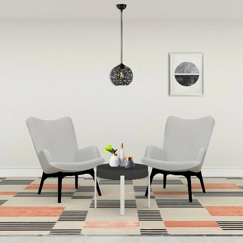 De gros 👍 HOMEMANIA Lampe à Suspension Seljuk - Noir - 25 x 25 x 119 cm 👏 5 De gros 👍 HOMEMANIA Lampe à Suspension Seljuk - Noir - 25 x 25 x 119 cm 👏 – Image 3