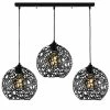 Top 10 🔥 HOMEMANIA Lampe à Suspension Seljuk - Noir - 100 x 25 x 115 cm 😀 -Atmosphera Soldes 8681847167433 1