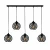 Grosses soldes 🔔 HOMEMANIA Lampe à Suspension Seljuk - Noir - 100 x 17 x 119 cm 🥰 -Atmosphera Soldes 8681847167464 1