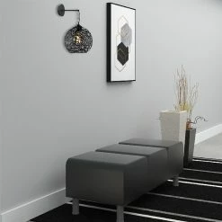 Grosses soldes 🛒 HOMEMANIA Lampe Murale Seljuk - Noir - 25 x 30 x 35 cm 👏 -Atmosphera Soldes 8681847167471 3