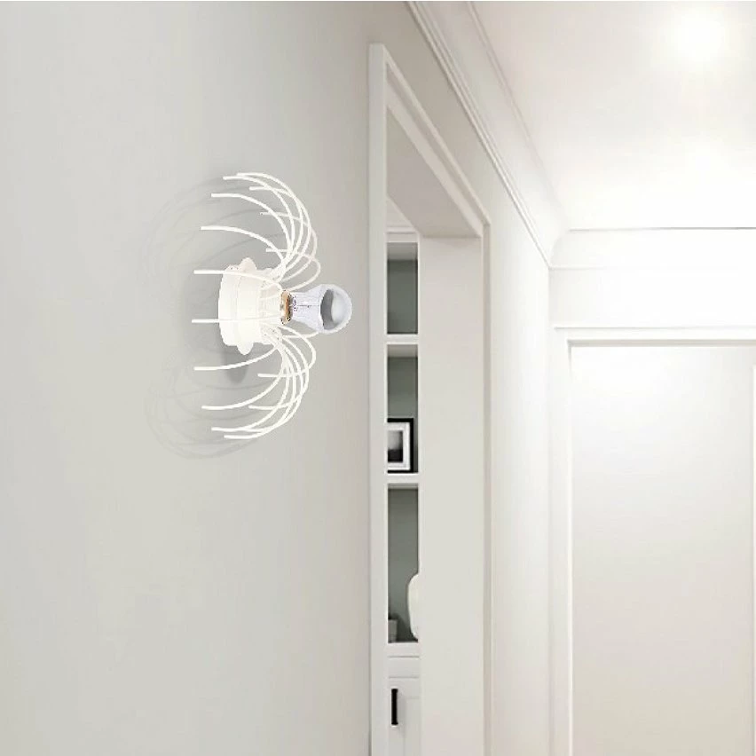 Remise 😉 HOMEMANIA Lampe Murale Lion - Blanc - 32 x 32 x 9 cm 😀 4 Remise 😉 HOMEMANIA Lampe Murale Lion - Blanc - 32 x 32 x 9 cm 😀 – Image 2