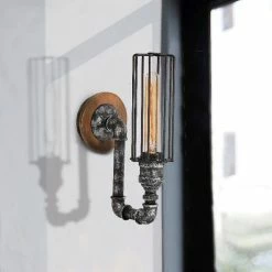 Sortie 🎉 HOMEMANIA Lampe Murale Douby II - Noir, Argent - 12 x 21 x 32 cm 😀 -Atmosphera Soldes 8681847167648 2