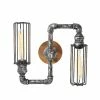 Coupon ❤️ HOMEMANIA Lampe Murale Douby II - Noir, Argent - 34 x 12 x 30 cm 🌟 -Atmosphera Soldes 8681847167655 1