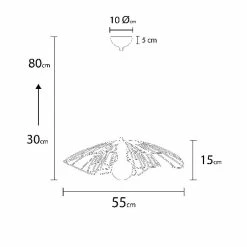 Promo 🔔 HOMEMANIA Lampe à Suspension Tulip - Noir - 55 x 55 x 80 cm 🎁 -Atmosphera Soldes 8681847169178 3