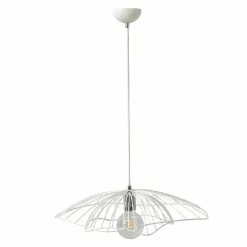 Meilleure affaire 🤩 HOMEMANIA Lampe à Suspension Tulip - Blanc - 55 x 55 x 80 cm 🌟