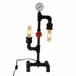 De gros 🧨 HOMEMANIA Lampe de Bureau Metal - Noir - 18 x 20 x 52 cm ⌛