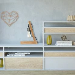 Coupon ✔️ HOMEMANIA Lampe de Bureau Idea - Chêne - 10 x 23 x 30 cm 🎁 -Atmosphera Soldes 8681847175575 2