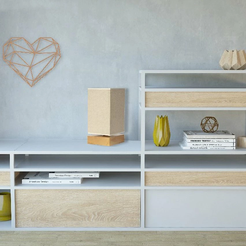 Meilleure vente đ„ HOMEMANIA Lampe de Bureau Well - ChĂȘne, Beige - 14 x 14 x 27 cm đ„ 4 Meilleure vente đ„ HOMEMANIA Lampe de Bureau Well - ChĂȘne, Beige - 14 x 14 x 27 cm đ„ â Image 2