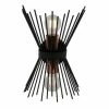 Bon marché 😀 HOMEMANIA Lampe Murale Brush - Noir, Cuivre - 22 x 32 x 15 cm 😉 -Atmosphera Soldes 8681847177425 1