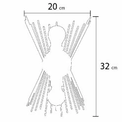 Bon marché 😀 HOMEMANIA Lampe Murale Brush - Noir, Cuivre - 22 x 32 x 15 cm 😉 -Atmosphera Soldes 8681847177425 3