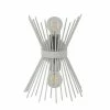 Tout neuf ✨ HOMEMANIA Lampe Murale Brush - Blanc, Chrome - 22 x 32 x 15 cm ⌛ -Atmosphera Soldes 8681847177432 1