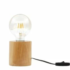 Atmosphera Soldes 26 Acheter ✔️ HOMEMANIA Lampe de Bureau Shape Base - Chêne - 10 x 10 x 14 cm 😀