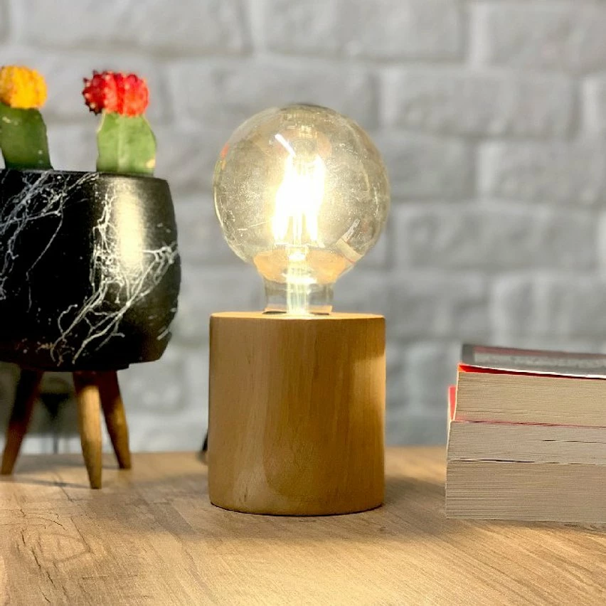 Acheter ✔️ HOMEMANIA Lampe de Bureau Shape Base - Chêne - 10 x 10 x 14 cm 😀 5 Acheter ✔️ HOMEMANIA Lampe de Bureau Shape Base - Chêne - 10 x 10 x 14 cm 😀 – Image 3