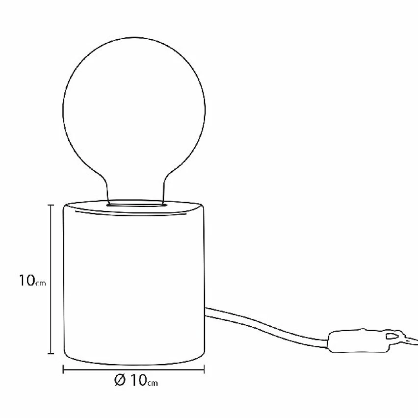 Acheter ✔️ HOMEMANIA Lampe de Bureau Shape Base - Chêne - 10 x 10 x 14 cm 😀 6 Acheter ✔️ HOMEMANIA Lampe de Bureau Shape Base - Chêne - 10 x 10 x 14 cm 😀 – Image 4