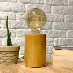 Les meilleures critiques de 😀 HOMEMANIA Lampe de Bureau Shape Base - Chêne - 10 x 10 x 18 cm ❤️ -Atmosphera Soldes 8681847178583 3
