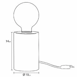 Les meilleures critiques de 😀 HOMEMANIA Lampe de Bureau Shape Base - Chêne - 10 x 10 x 18 cm ❤️ -Atmosphera Soldes 8681847178583 4