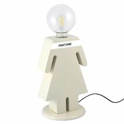 Le moins cher 🌟 HOMEMANIA Lampe de table Eva - Sable, Blanc, Noir - 15 x 16 x 26 cm 🎁