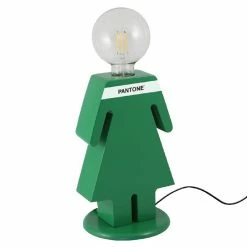Le moins cher 😍 HOMEMANIA Lampe de table Eva - Vert, blanc, noir - 15 x 16 x 26 cm 💯