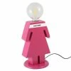 Le moins cher 💯 HOMEMANIA Lampe de table Eva - Rose, blanc, noir - 15 x 16 x 26 cm 🌟 -Atmosphera Soldes 8681847183426 1