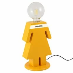 Acheter 🌟 HOMEMANIA Lampe de table Eva - Orange, blanc, noir - 15 x 16 x 26 cm 🌟